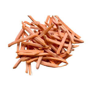Bâtonnets de patate douce surgelés naturels du Vietnam, fabriqués à partir de patate douce sélectionnée pour la friture, les collations et les applications en restauration. - Product Image 1