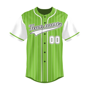 Team style men baseball jersey athletic shirt breathable fabric button front baseball practice gym training and casual fashion - Product Image 2