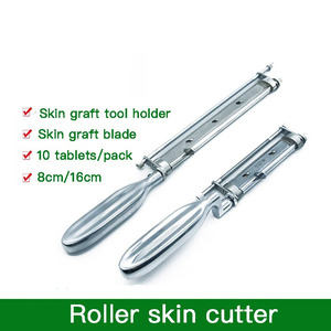 Couteau de greffe cutanée 8cm/16cm, support d'outil de prélèvement, machine à rouler pour greffe cutanée en plastique, instrument à lame pour greffe cutanée - Product Image 3