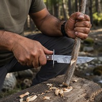 Couteau de chasse artisanal en acier Damas avec manche en bois et étui en cuir, lame à pointe clip, 14 pouces, OEM disponible pour le bushcraft