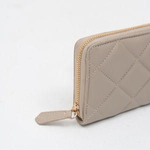 Luxury Suede Leather Womens Long Large Capacity Wristlet <b>Clutch</b> <b>Bag</b> Eco-Friendly Linen Lining <b>Vintage</b> Double Zipper Wholesale - Product Image 3