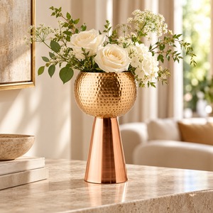 Macetas Modernas de Hierro Dorado, Ecológicas, de Alta Calidad, con Soporte Decorativo para Plantas, para Decoración Elegante del Hogar, Oficina y Jardín - Product Image 1