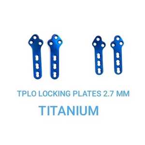 Plaques de blocage TPLO en titane 27 mm, orthopédiques vétérinaires réutilisables, kit chirurgical de fixation osseuse pour chien, lot de 10 pièces, droit/gauche - Product Image 6