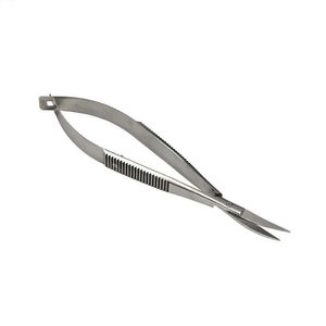 Precision Curved Sharp Stainless Steel Spring Scissors Nail Cuticle Care Tool with Steel Handle Custom Logo at Reasonable Price - Product Image 6