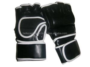 Sac de frappe MMA Muay Thai en cuir avec gants de boxe de combat pour l'entraînement aux arts martiaux - Product Image 3