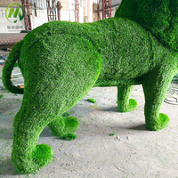 Animaux en herbe artificielle en forme de lion pour la décoration de jardins et de cours, personnalisés par l'usine OEM, en promotion