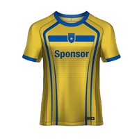 Maillot de football authentique personnalisé de haute qualité, respirant, imprimé par sublimation, 100% polyester, séchage rapide, léger, demi-maillot