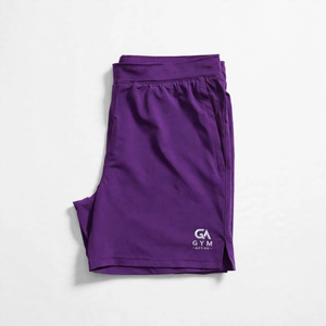 GYM ACTIVE Men's Canvas Fabric 100% Cotton Vintage Style Mid Waist Zipper Fly Board <b>Shorts</b> Embroidery Pockets 140g <b>Woven</b> - Product Image 3