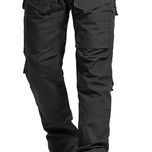 Pantalones Deportivos Negros Tipo Cargo para Hombre, Pantalones Casuales con Cordón Ajustable, Transpirables, para Verano y Actividades al Aire Libre - Product Image 2
