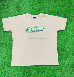 โลโก้ที่กําหนดเองStreetwearผ้าฝ้ายผู้ชายเสื้อยืดกราฟิกคุณภาพสูงพิมพ์เฮฟวี่เวทเสื้อยืดวินเทจ - Product Image 4