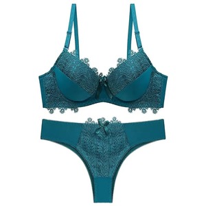 Ensemble de soutiens-gorge push-up en dentelle pour femmes, style quotidien, respirant et confortable, ensemble deux pièces - Product Image 5