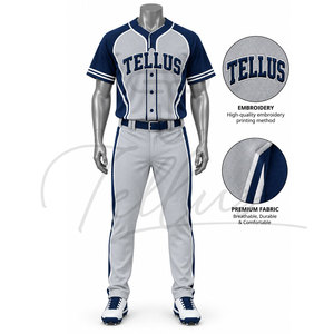 Tenue d'équipe de style unique, uniforme de baseball personnalisé avec numéro, séchage rapide, respirant, uniforme de baseball en gros - Product Image 3
