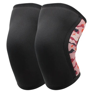 GAF Manchon de Soutien du Genou Ergonomique Respirant en Nylon et Coton pour Squat, Powerlifting, Haltérophilie, Compression 5mm 7mm, Unisexe - Product Image 1