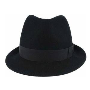 Chapeaux sur mesure en gros, couleur unie, chapeau personnalisé pour hommes, chapeau Fedora en polyester tendance pour hommes, chapeau décontracté avec logo personnalisé, vente en gros 100 - Product Image 6