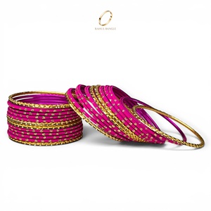 Juego de Brazaletes de Acero Inoxidable con Cristales Redondos, Chapados en Oro Rosa, Antideslustre, para Niñas, para Fiestas y Bodas, Venta al Por Mayor - Product Image 4
