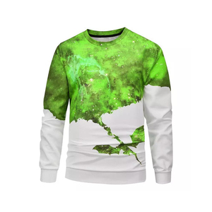 Sweat-shirt décontracté pour homme, coupe ample, imprimé par sublimation, couleur unie, sweat-shirt en tricot doux pour homme - Product Image 3