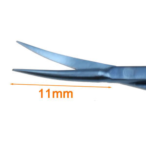 Portaagujas Castroviejo de Titanio y Micro Tijeras Reutilizables, Instrumento Quirúrgico Oftálmico Manual para Microcirugía, Clase 1 CE - Product Image 4