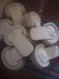 Naval Epaulettes with Black <b>Wool</b> & <b>Gold</b> Bullion Fringe - Product Image 3