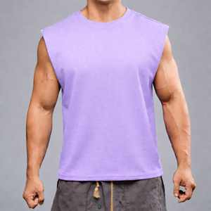 Camiseta sin Mangas de Algodón de Alta Calidad, 270 GSM, Personalizable con Logotipo, Talla Grande - Product Image 4