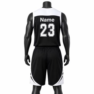 Tenue de basketball personnalisée respirante à séchage rapide, maillot et short légers pour équipe, ensembles de vêtements de sport athlétiques d'extérieur par sublimation - Product Image 5