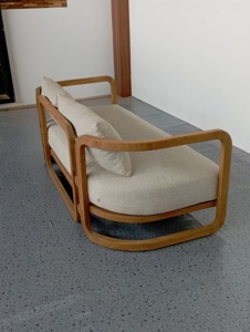 Sofá de Madera de Teca para Exteriores, 2 Plazas, Sillón Lounge para Patio, Piscina, Jardín, Hotel, Villa, Resort, Fabricante de Muebles de Indonesia - Product Image 6