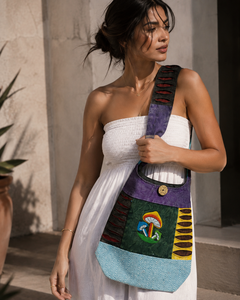 Bolsa de mensajero de yute personalizada para damas, bolso de compras reutilizable premium para venta al por mayor y al detalle, bolsos de mensajero para mujer - Product Image 2