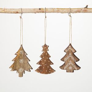 Premium Wooden Hanging <b>Tree</b> <b>Ornament</b> For Christmas <b>Tree</b> Handmade Eco Friendly Wooden Decor Item - Product Image 3