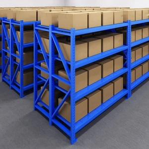 Estanterías de Almacenamiento de Hierro Multicapa para Trabajo Ligero, Estantes Industriales Ajustables para Almacén, Estante de Metal de Acero Reforzado - Product Image 6