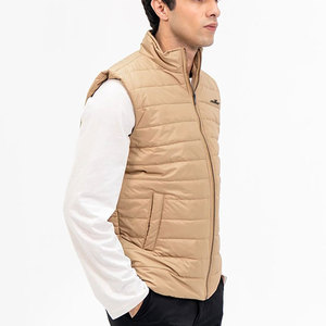 Gilet pour homme avec logo personnalisé, doublure intérieure douce et tissu coupe-vent, idéal pour les activités de plein air, vente en gros - Product Image 4