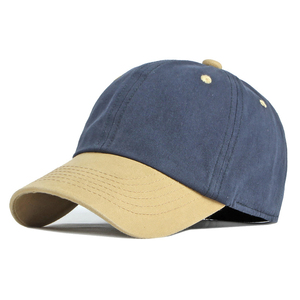 Heavy Loopback Twill Crown Hat <b>Men</b> High Density Cotton Fabric <b>Flat</b> Adjustable Metal Buckle Panel <b>Cap</b> - Product Image 1