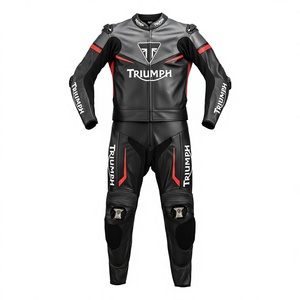 Traje de Carreras de Motocicleta Personalizado de Cuero Vacuno/Canguro para Hombre, Mono de Una Pieza para Día de Pista/Traje de Motociclista con Protector OEM CE - Product Image 1