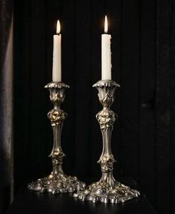 Golden <b>Brass</b> <b>Candlestick</b> Holder Set of 2 Taper Candle Holders for Christmas Home Decoration Durable Metal Stand - Product Image 4