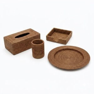 Plato de ratán natural al por mayor, salvamanteles de mimbre tejido a mano, decoración de mesa ecológica hecha a mano para restaurante - Product Image 4