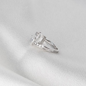 4.20ct Radiant Lab Grown Diamond IGI Certified Minimalist Eternity Band Full <b>Circle</b> Wedding <b>Ring</b> Stackable 14K Solid Gold - Product Image 4