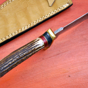 Couteau de chasse pour le camping en plein air, couteau de survie à lame fixe en acier inoxydable avec poignée ergonomique pour la randonnée, la pêche et le bushcraft - Product Image 3