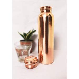Botella de Agua de Cobre Puro de 1000 ml, a Prueba de Fugas, Beneficios Ayurvédicos para la Salud, Recipiente de Cobre sin Costuras, Fabricante Mayorista, Botella para Yoga - Product Image 6