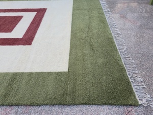 Tapis berbère marocain Beni Ourain noué à la main, 100% laine, motif géométrique diamant, sur mesure, vente en gros - Product Image 5