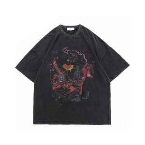 เสื้อยืดคอกลมพิมพ์ลายฮิปฮอป ระบายอากาศได้ดี สำหรับผู้ชายไซส์ใหญ่ ทรงปกติ ผ้าเจอร์ซีย์เนื้อแน่น 100% ผ้าฝ้าย ขายส่ง - Product Image 1