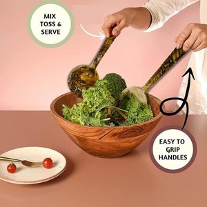 Ensemble de 2 pinces à salade en résine, cuillères à mélanger et à servir à long manche de 31,75 cm pour salades, cuisine et essentiels de cuisine - Product Image 5
