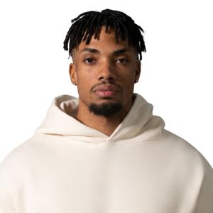 Sweat-shirt à capuche unisexe beige pour homme, en molleton épais, à manches longues, décontracté, athlétique, streetwear, pour la gym et l'entraînement - Product Image 3