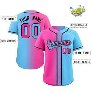 Maillot de baseball imprimé par sublimation personnalisée de haute qualité pour jeunes et adultes pour équipes et ligues de softball - Product Image 2