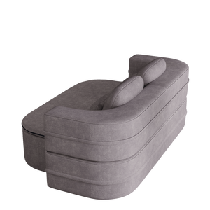 Canapé-lit pliable multifonctionnel en mousse 75 2 1, convertible, en chenille, pour le sol - Product Image 5