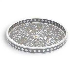 Bandeja decorativa de resina con incrustaciones de nácar de tamaño personalizado, bandeja especial para servir dátiles en Ramadán, bandeja para servir en la cocina, el hogar o el restaurante. - Product Image 5
