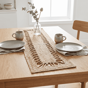 13 x 48 Inches Natural Jute Decorative <b>Table</b> <b>Runner</b> – Boho Woven <b>Dining</b> <b>Runner</b> for Farmhouse & Natural <b>Table</b> Decor - Product Image 2