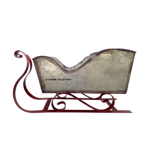 Nouvelle Arrivée - Boîte de Noël en forme de traîneau au design classique avec Père Noël pour la décoration de table de Noël à la maison - Product Image 1