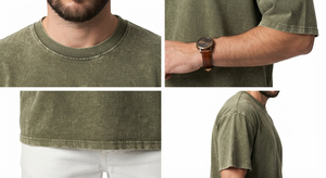 Camisetas con Lavado Ácido para Hombre, Estilo Vintage, Impresión Personalizada, Material Transpirable, Ropa Casual de Calle, Camiseta con Lavado Ácido Personalizada para Hombre - Product Image 4