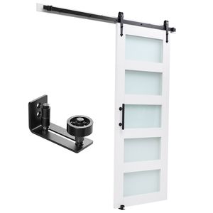 Kit Hardware per Porta Scorrevole in Vetro con Pannello MDF ad Alta Resistenza 30 x 84 Pollici, Impermeabile in PVC, Facile Installazione per Soggiorno - Product Image 1