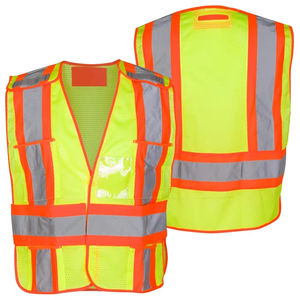 Nouveau style, gilet de travail respirant de haute qualité, prix bas, haute visibilité, réfléchissant, ANSI Classe 1, EN ISO 20471 Classe 2, couleur personnalisée, unisexe - Product Image 1