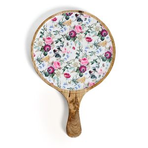 Red Violet Mango Wood Pizza Serving Tray More Durable and Reliable Wooden Serving Tray Premium Quality Available At Lowest Price - Product Image 1