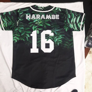 Camiseta de Béisbol Sublimada Personalizada para Hombre, Transpirable, de Poliéster, con Botones, Cuello en V, Uniforme Deportivo para Equipo OEM - Product Image 2